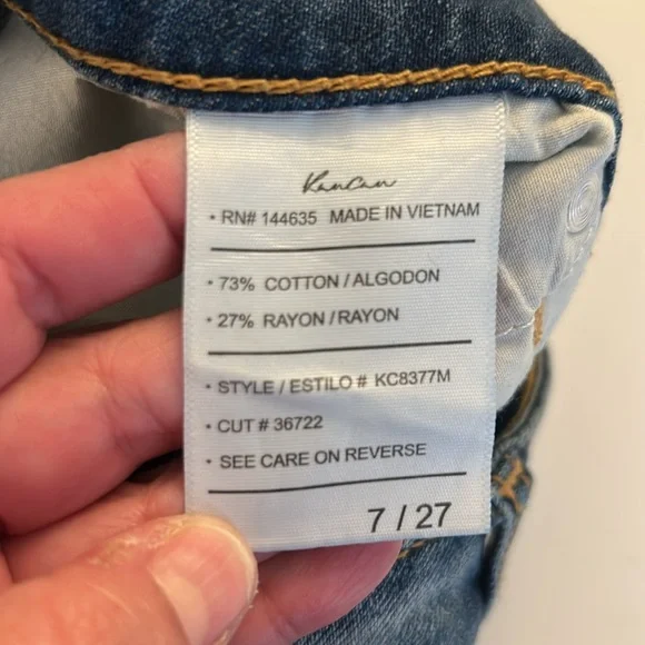 KanCan Denim Distressed Cut Off Summer Jean Shorts Size 27 New with tags! - Picture 6 of 6